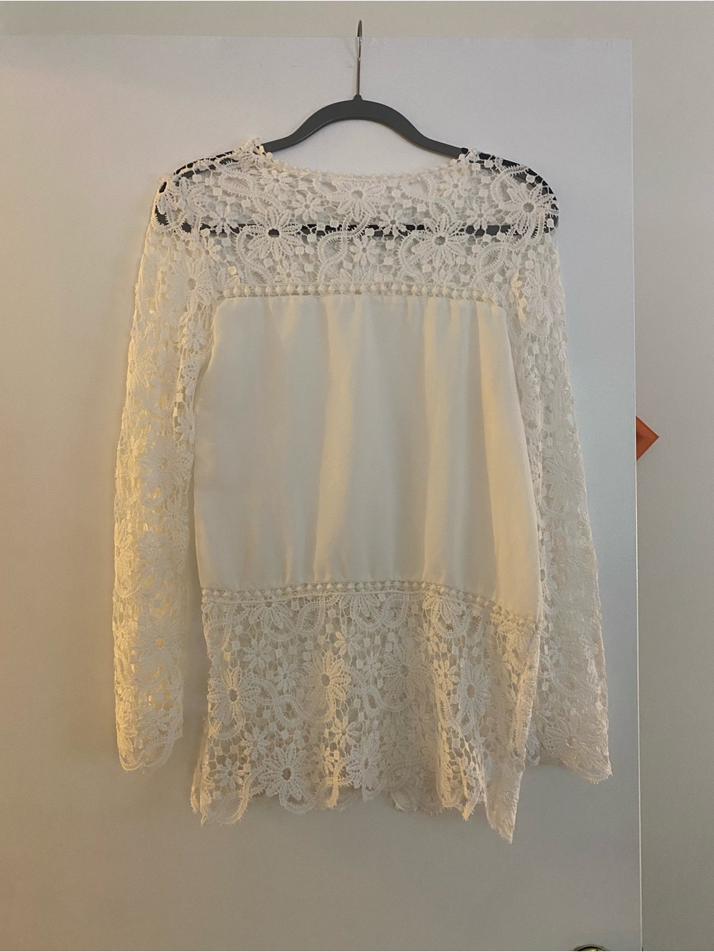 Women's White Lace Slip